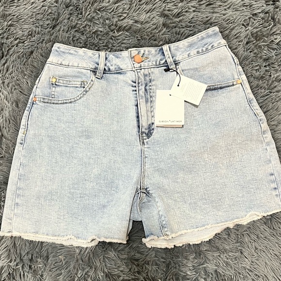 Gibson Latimer Pants - Gibson Latimer Higher Rise Denim Shorts sz 10 NWT